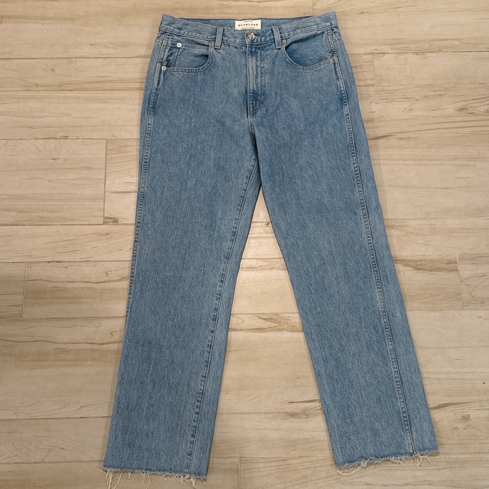 SLVRLAKE WOMEN’S CUT-OFF STRAIGHT LEG JEANS 👖 SIZE 30 — GREAT CONDITION